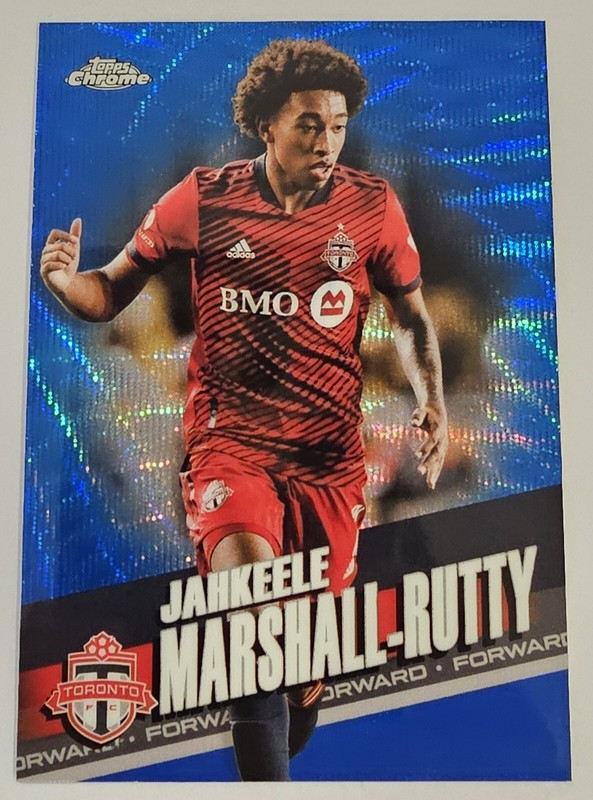 JAHKEELE MARSHALL-RUTTY 2022 Chrome MLS Toronto FC Blue Wave 103/199
