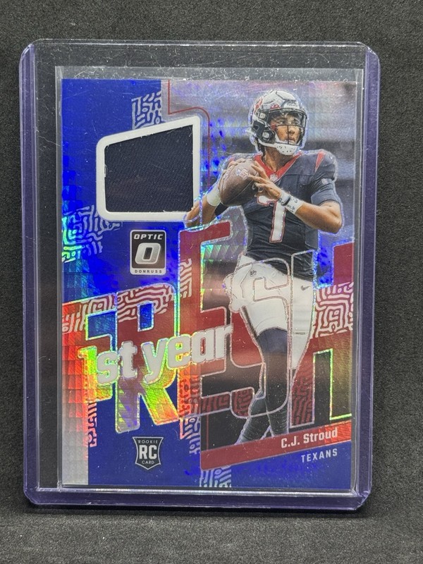 Donruss Optic 1st Year Fresh C.J. Stroud #FYF-CJ Texans RC Patch