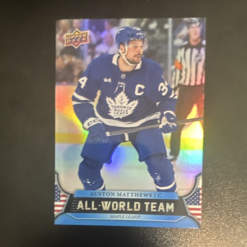 Upper Deck 2023-24 Extended Series All-World Team Auston Matthews #AWTS-3