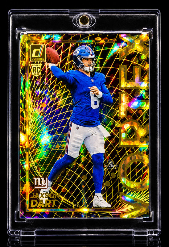 JAXSON DART ROOKIE GOLD DISCO REFRACTOR Giants Insert Holo Base 2025 New York RC