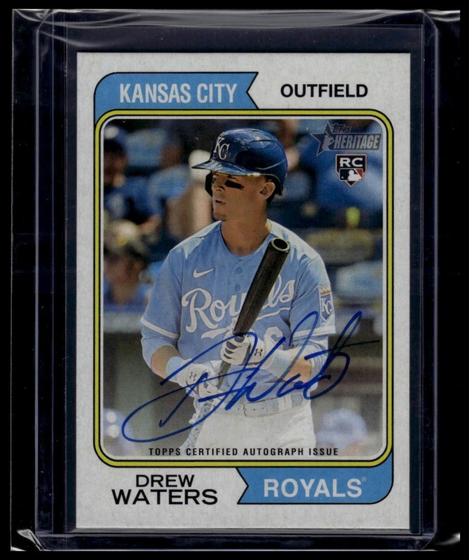 2023 Topps Heritage #ROA-DW Drew Waters Real One Autographs