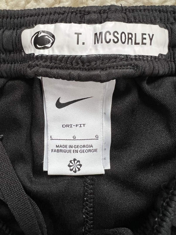 Nike Dri-FIT Team Issued Trace McSorley Penn State Football Joggers L PSU JoePa