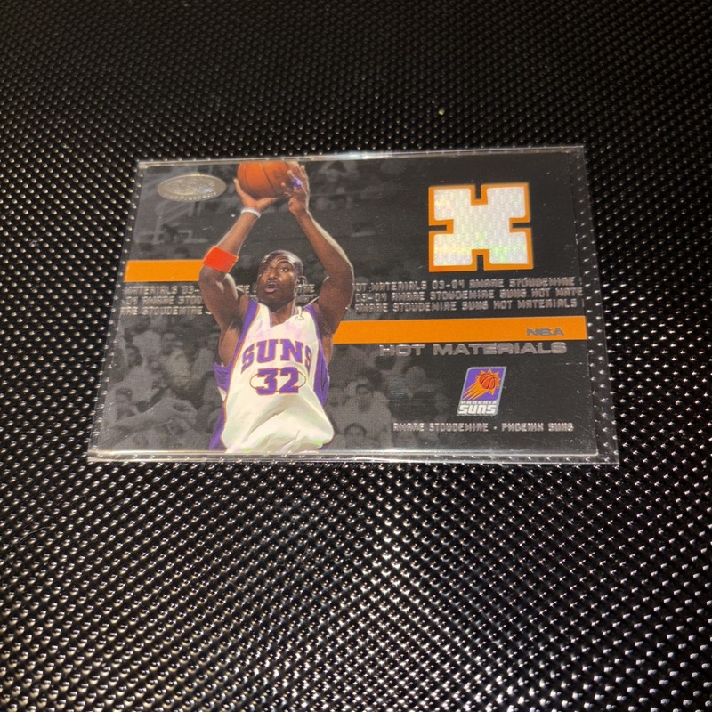 2003-04 Hoops Hot Prospects Hot Materials #8 Amare Stoudemire Jersey/500