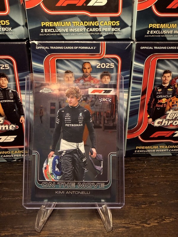 Kimi Antonelli 2025 Topps F1 Chrome On The Move (RC) #185 BASE