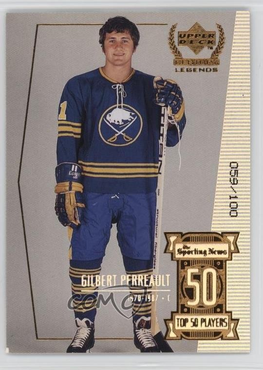 1999 Upper Deck Century Legends Collection 59/100 Gilbert Perreault #50 HOF 0td