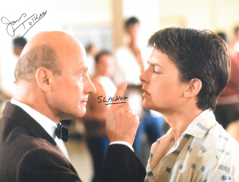 James Tolkan Autographed 16×20 Back to the Future Photo Slacker – Beckett W Holo