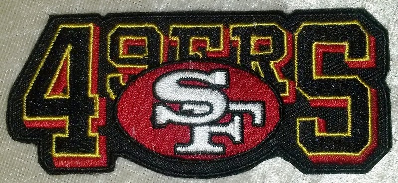 San Francisco 49ers Name 3.5″ Iron On Embroidered Patch ~USA Seller!