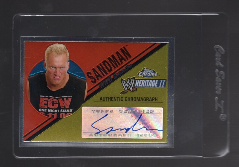 2007 Topps Chrome SANDMAN Chromagraph Autograph WWE SSP NM