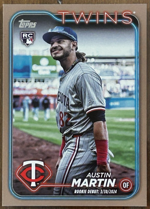 2024 Topps Update Series – Rookie Debut Austin Martin #US114 Gold /2024 (RC)