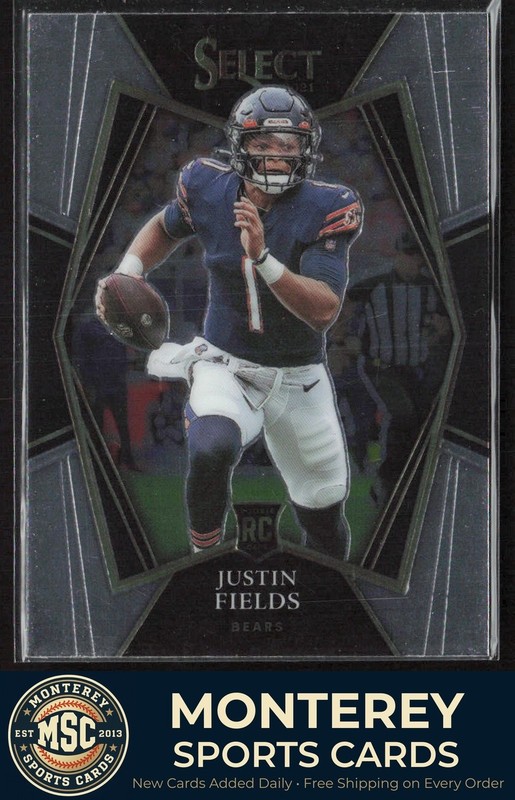 Justin Fields 2021 Panini Select RC #150 Chicago Bears