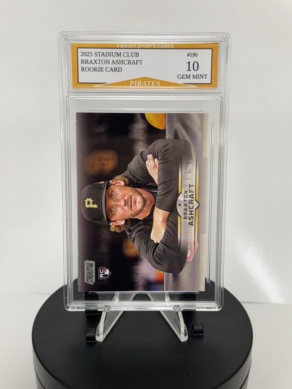2025 Topps Stadium Club Braxton Ashcraft Pirates Rookie Card #190 Gem Mint 10