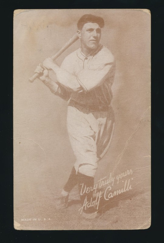 1939-46 Salutation Exhibits -ADOLF (DOLPH) CAMILLI (Brooklyn Dodgers)