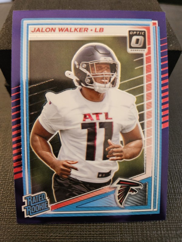 2025 Optic – Jalon Walker /15 True Purple Rated Rookie #290 13/15