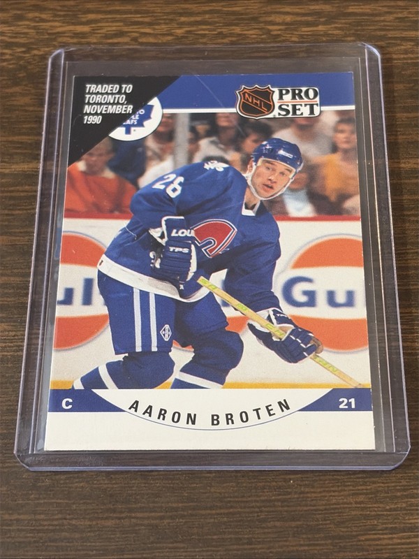 1990-91 Pro Set – Aaron Broten #530 Toronto Maple Leafs (A)