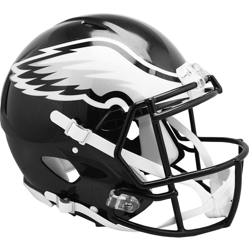Philadelphia Eagles Black Alternate Riddell Speed Authentic Football Helmet