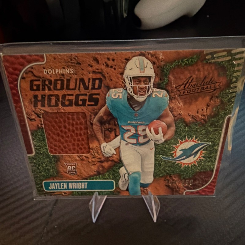 Panini 2024 Absolute Ground Hoggs Materials Jaylen Wright RC Mem GHM-JWT #/250