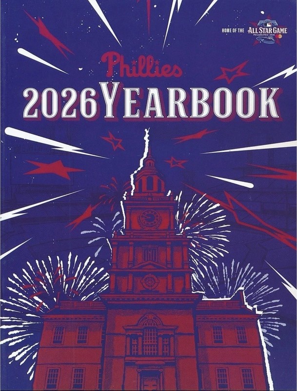 2026 Philadelphia Phillies Yearbook – New – In Stock – Rigid Shipping Package
