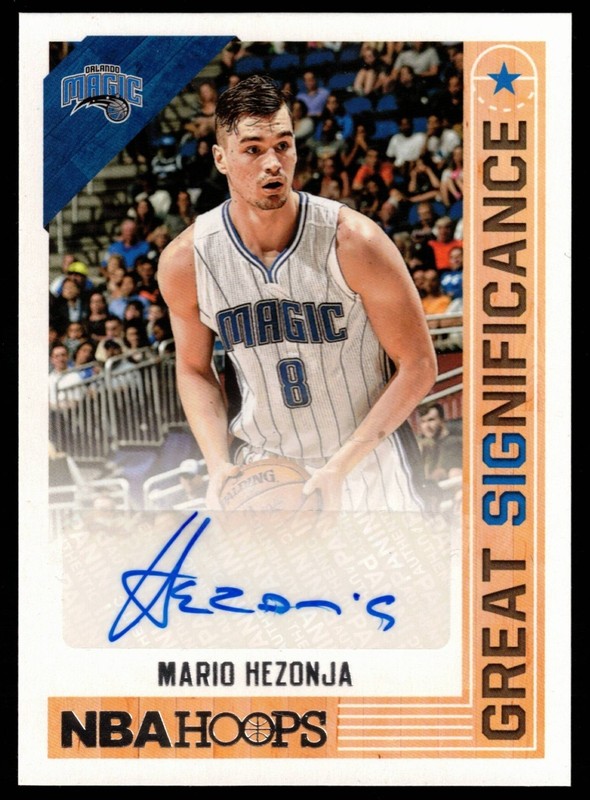 Mario Hezonja 2017-18 Panini NBA Hoops Great Significance #GS-MHZ (AU) FREE SHIP