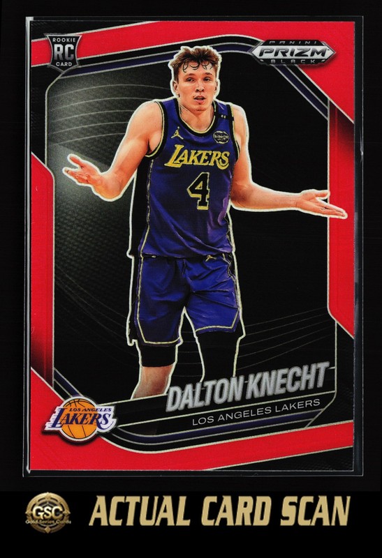 2024-25 Panini Prizm Black #33 Dalton Knecht Red Prizms #/299