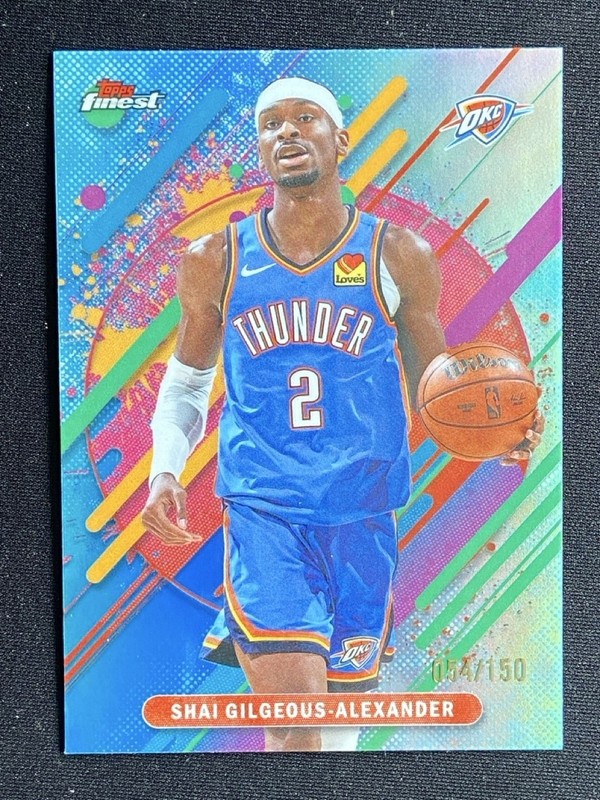 Shai Gilgeous-Alexander 2025-26 Topps Finest Rare Sky Blue Base /150 #266