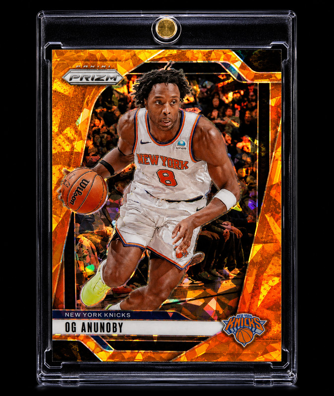OG ANUNOBY ORANGE SAPPHIRE ATOMIC CRACKED ICE REFRACTOR PRIZM Rare Knicks HERO