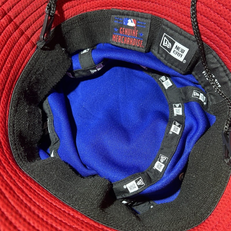 New Era MLB Chicago Cubs Tech Bucket Hat Blue/red Unisex Adult One Size gallery