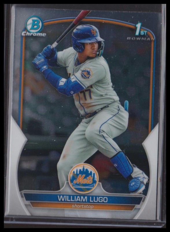 2023 Bowman #BCP-141 William Lugo Chrome Prospects New York Mets