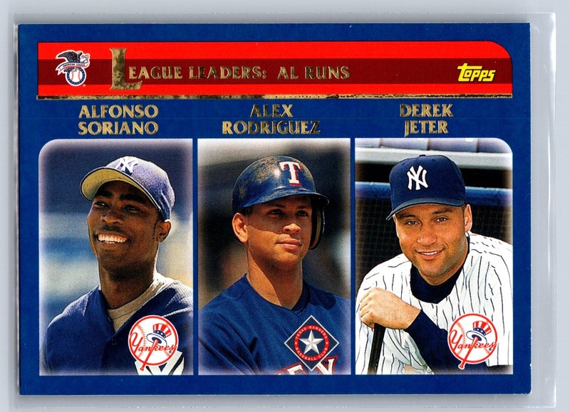 2003 Topps #338 American League Runs Scored Leaders