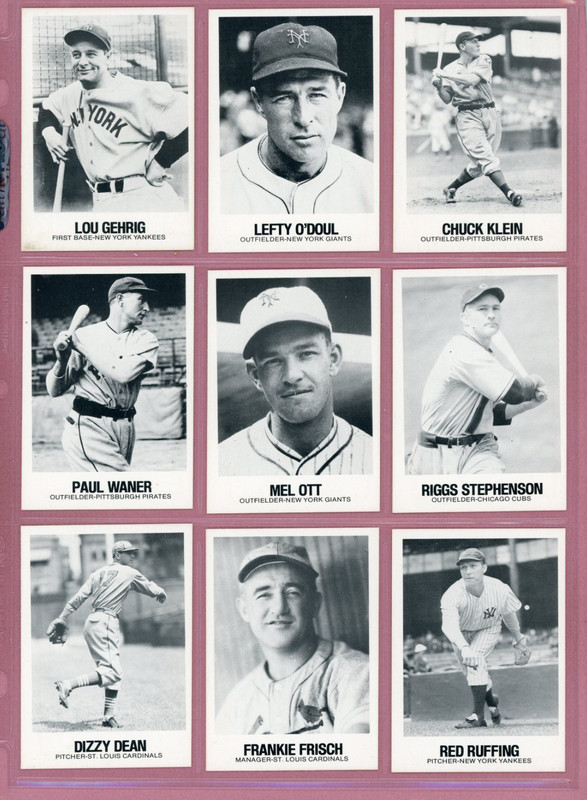 1979 TCMA/Galasso Glossy Greats Complete 2nd Series Baseball Cards EM – NM