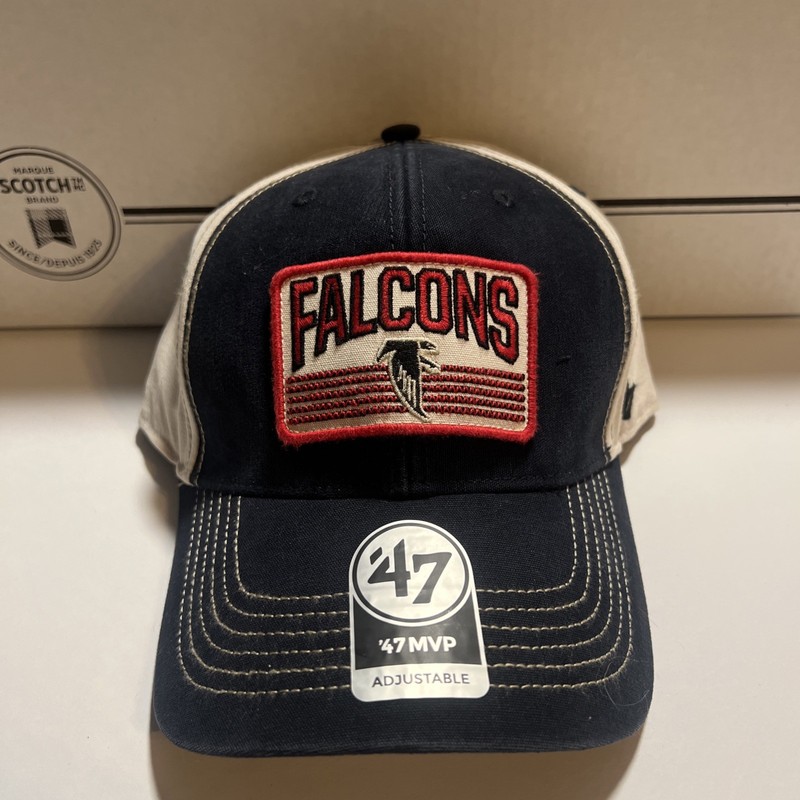 Atlanta Falcons Hat ’47 Retro Trucker Cap Adjustable Navy Red White Football