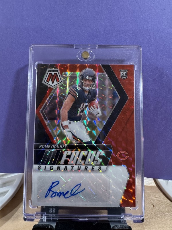 2024 Panini Mosaic #IF-ROE Rome Odunze In Focus Signatures Red #/199