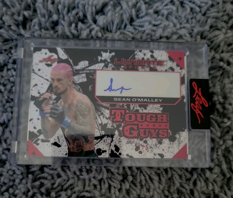 2024 Leaf Ultimate Sports Sean O’Malley Tough Guys Auto Red Serial #d I/3.