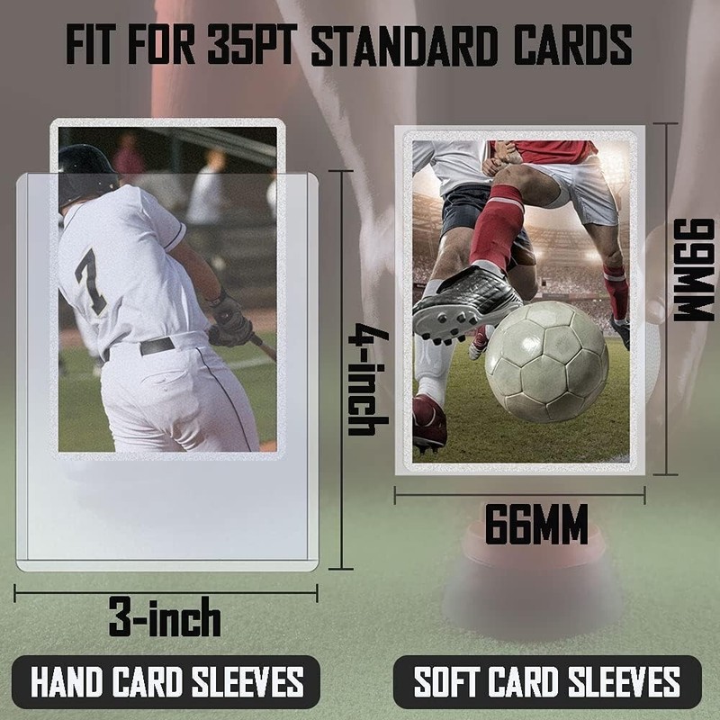 Trading Card Sleeves Hard Plastic Clear Case Holder 200 Baseball Cards Topload!! gallery