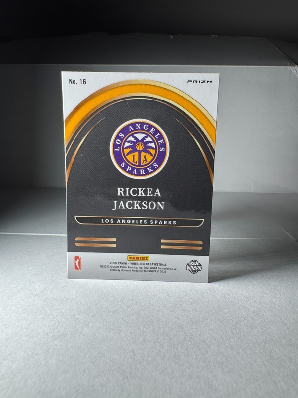 2025 WNBA Panini Select Rickea Jackson Flash Prizm Future #15 Los Angeles Sparks gallery