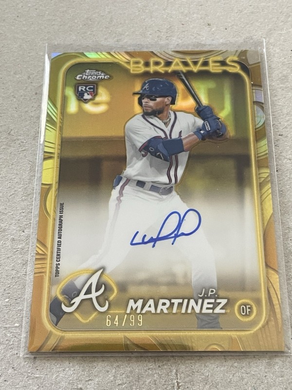 2024 Topps Gilded Collection – Chrome Gold Autographs Julio Pablo Martinez…