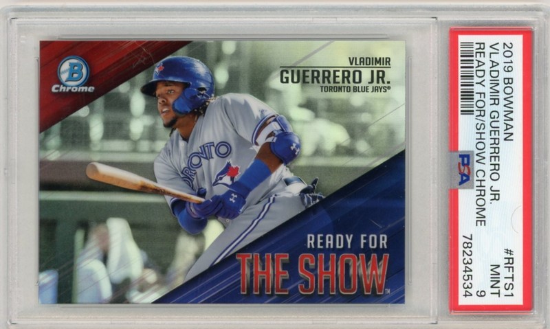 2019 Bowman CHROME #RFTS1 VLADIMIR GUERRERO JR. Ready For The Show PSA 9 MINT gallery