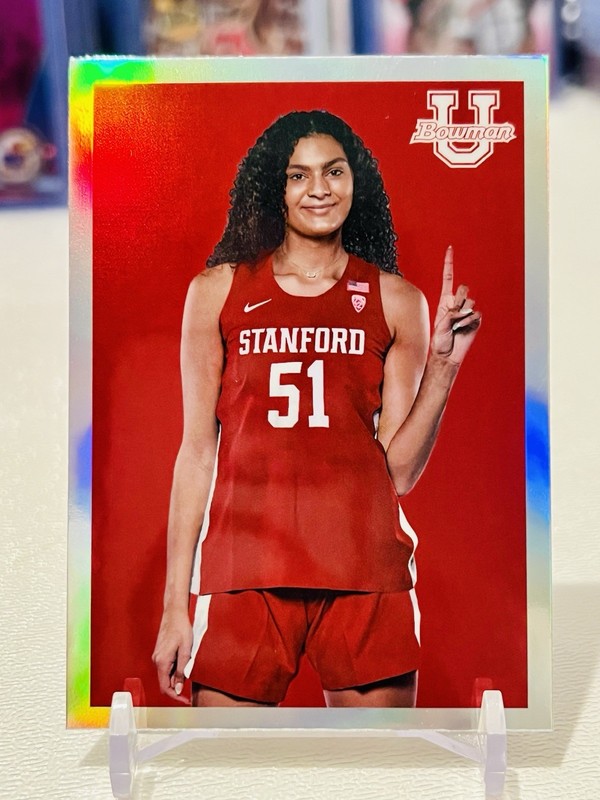 Lauren Betts 2022-23 Bowman U Chrome Rookie Refractor Throwback Stanford/Bruins