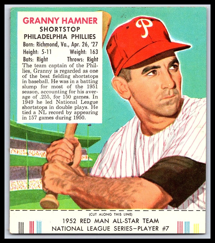 1952 1953 1954 1955 – Red Man Tobacco Baseball Cards – You Pick – aaalvins