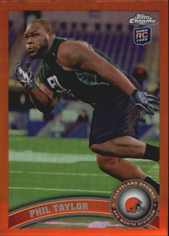2011 Topps Chrome Orange Refractors #126 Phil Taylor Rookie Card RC