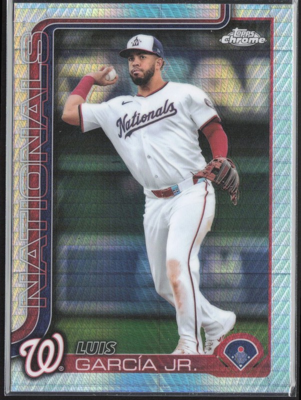 2025 Topps Chrome Luis Garcia Jr. Prism Refractors #269 Washington Nationals