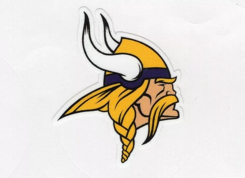 Minnesota Vikings decal window helmet hard hat laptop up to 14″ FREE TRACKING