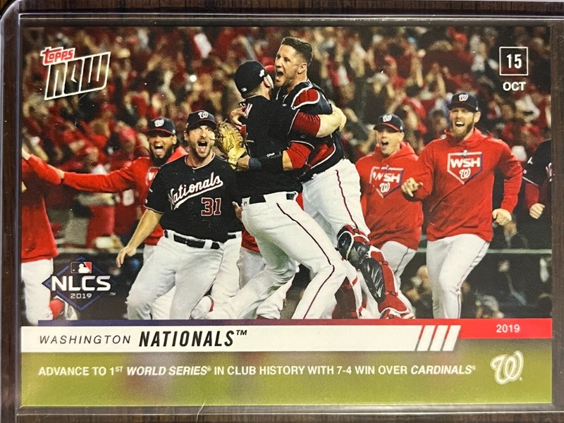 2019 Topps Now #1022 Washington Nationals