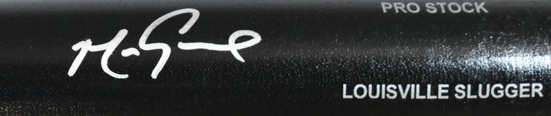 Mark Grace Signed Black Louisville Slugger Pro Baseball Bat – Beckett W Holo