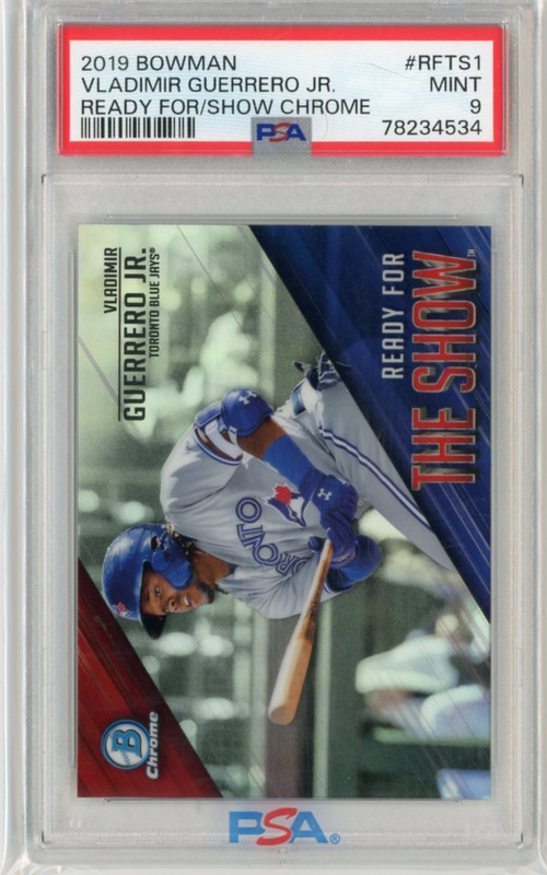 2019 Bowman CHROME #RFTS1 VLADIMIR GUERRERO JR. Ready For The Show PSA 9 MINT gallery