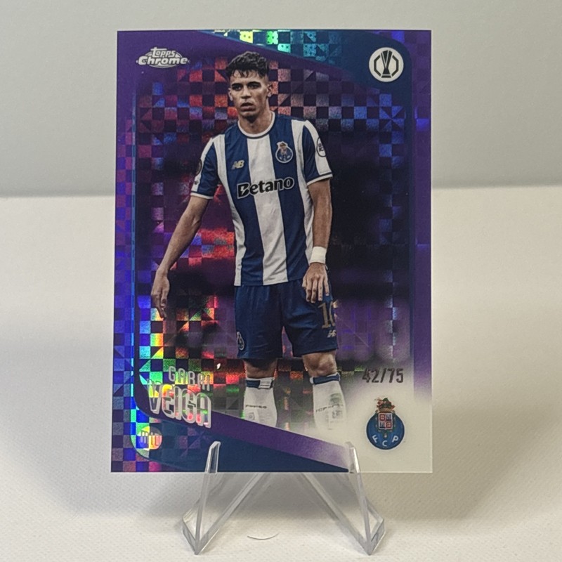 Topps Chrome Gabri Veiga FC Porto #87 Serial Numbered /75 Soccer Card 2025-26