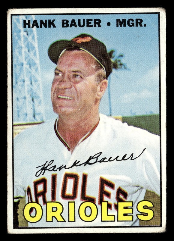 1967 Topps Hank Bauer #534 GD Baltimore Orioles