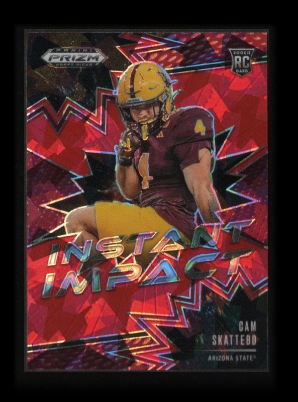 2025 Panini Prizm Draft Picks – Instant Impact Cam Skattebo #II-CSO Red Ice…