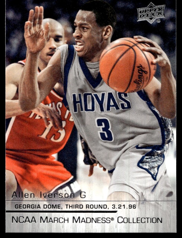 2014-15 Upper Deck NCAA March Madness Allen Iverson #AI-2 Georgetown Hoyas