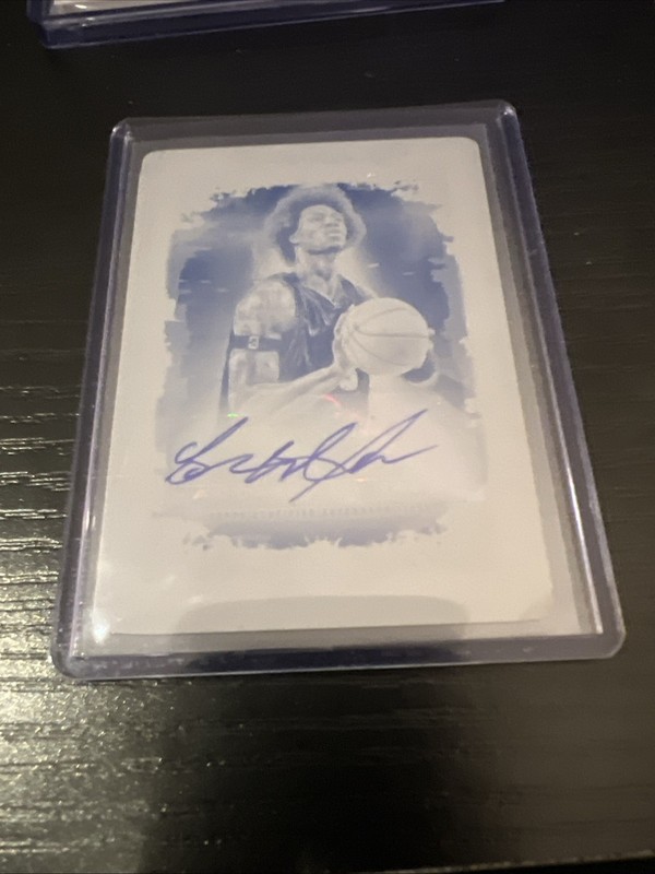 2023-24 Topps Motif Ben Wallace CYAN Printing Plate 1/1 Auto Detroit Pistons !!!
