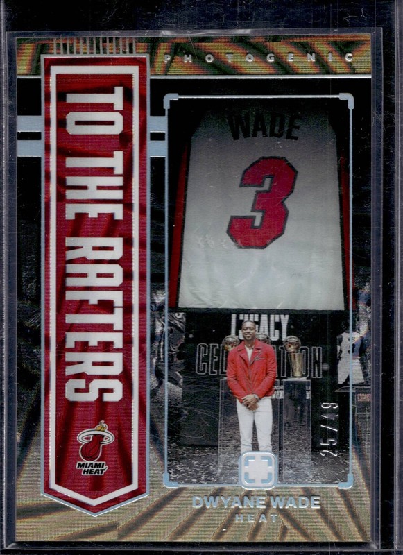 2024 Panini Photogenic To The Rafters Dwyane Wade #5 Wedges /49 Miami Heat NBA